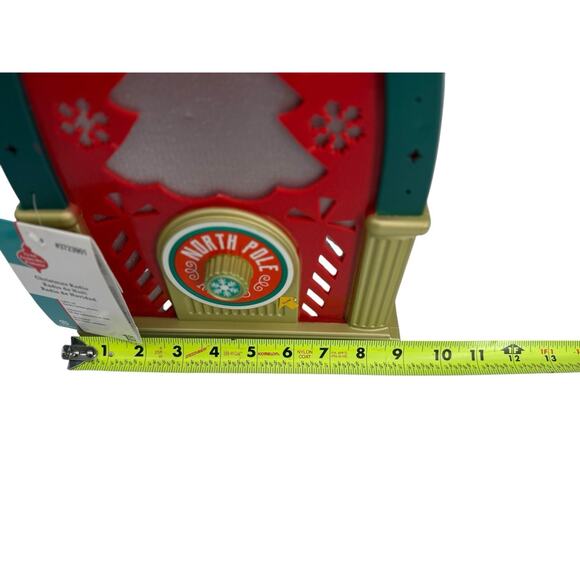NEW Gemmy North Pole Radio Christmas Prop Lights Up, Sound w/Motion Detection - Picture 13 of 16
